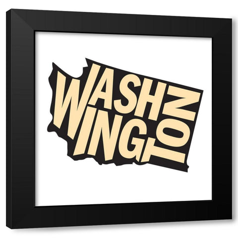 Washington Black Modern Wood Framed Art Print by Art Licensing Studio