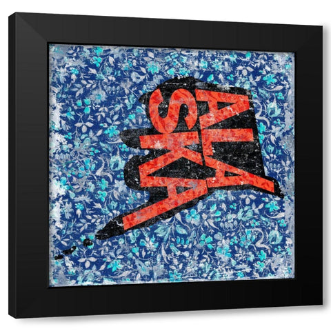 Alaska Black Modern Wood Framed Art Print with Double Matting by Art Licensing Studio