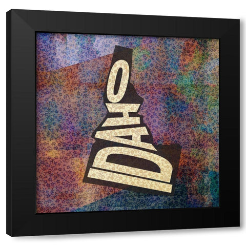 Idaho Black Modern Wood Framed Art Print with Double Matting by Art Licensing Studio