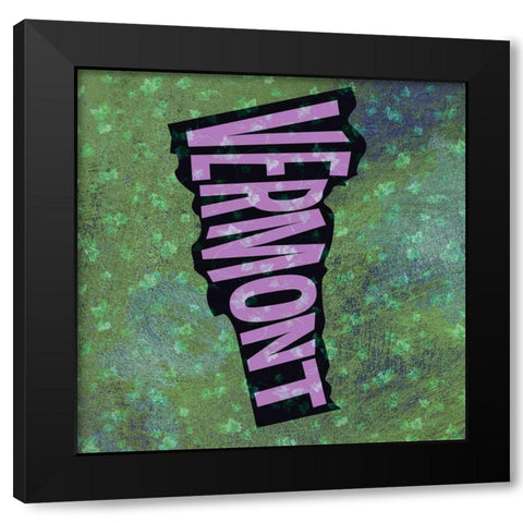 Vermont Black Modern Wood Framed Art Print with Double Matting by Art Licensing Studio