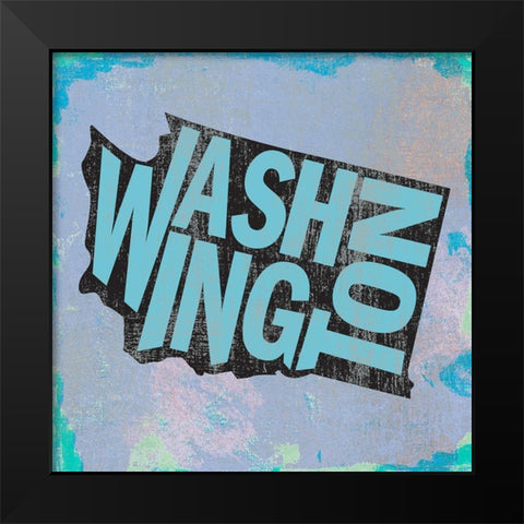 Washington Black Modern Wood Framed Art Print by Art Licensing Studio