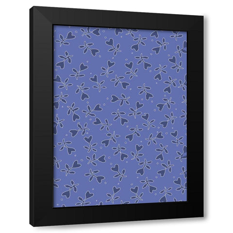 Cool Blue 8 Black Modern Wood Framed Art Print by Art Licensing Studio