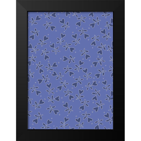 Cool Blue 8 Black Modern Wood Framed Art Print by Art Licensing Studio