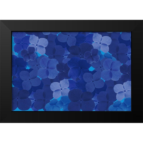 Cool Blue 9 Black Modern Wood Framed Art Print by Art Licensing Studio
