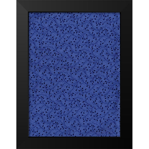 Cool Blue 10 Black Modern Wood Framed Art Print by Art Licensing Studio
