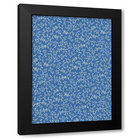Cool Blue 11 Black Modern Wood Framed Art Print by Art Licensing Studio