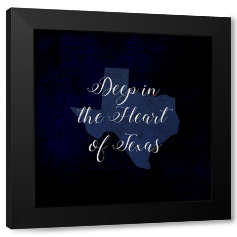 Deep in Texas Black Modern Wood Framed Art Print with Double Matting by Art Licensing Studio