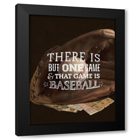 There is One Game  Black Modern Wood Framed Art Print with Double Matting by Art Licensing Studio