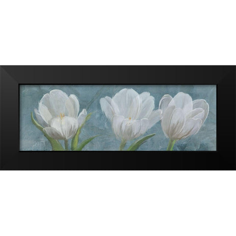 Tulip Triolet 2 Black Modern Wood Framed Art Print by Art Licensing Studio