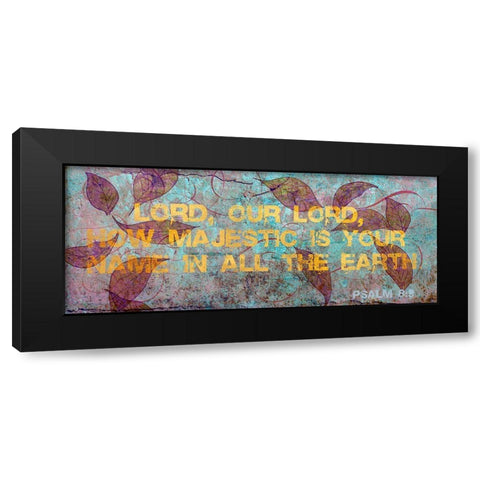 Earth Psalm II Black Modern Wood Framed Art Print with Double Matting by Art Licensing Studio