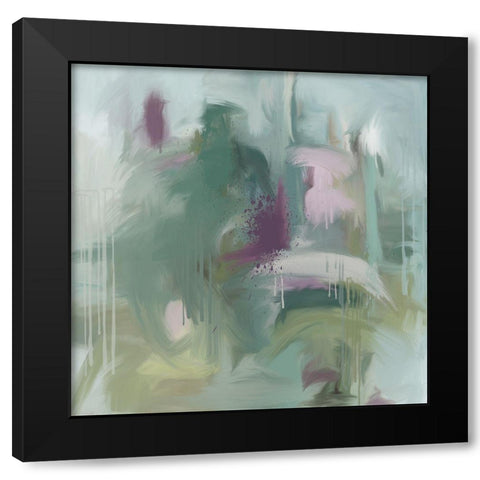 Blockade Black Modern Wood Framed Art Print by Art Licensing Studio