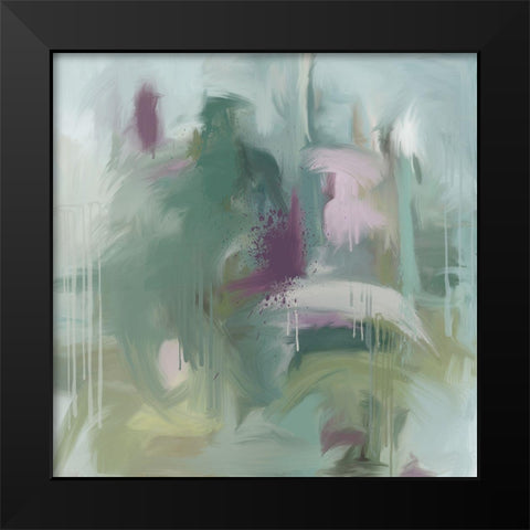 Blockade Black Modern Wood Framed Art Print by Art Licensing Studio