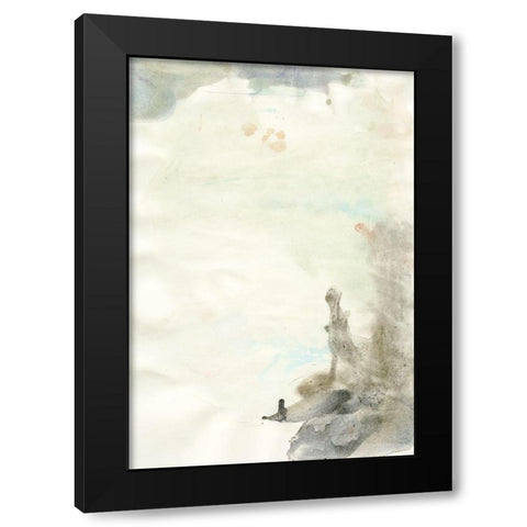 Water weed 2 Black Modern Wood Framed Art Print with Double Matting by Art Licensing Studio