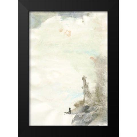 Water weed 2 Black Modern Wood Framed Art Print by Art Licensing Studio