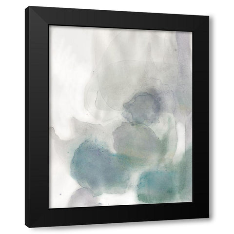Water Rock 1 Black Modern Wood Framed Art Print with Double Matting by Art Licensing Studio