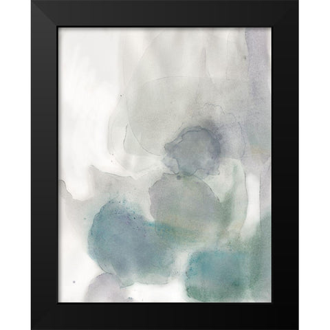Water Rock 1 Black Modern Wood Framed Art Print by Art Licensing Studio