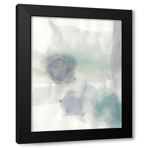 Water Rock 2 Black Modern Wood Framed Art Print with Double Matting by Art Licensing Studio