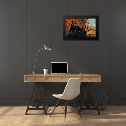 All Hallows Eve III Black Modern Wood Framed Art Print by Art Licensing Studio
