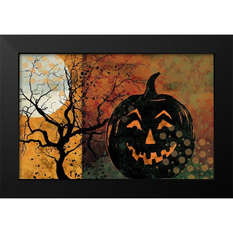 All Hallows Eve IV Black Modern Wood Framed Art Print by Art Licensing Studio