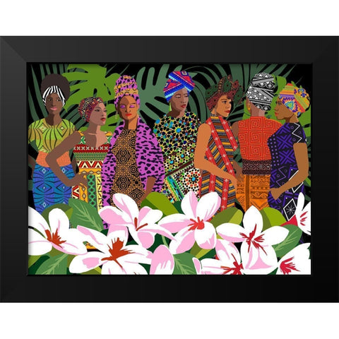 Women of Substance Black Modern Wood Framed Art Print by Art Licensing Studio