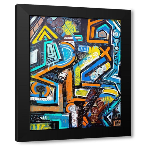 Broken Vessel Black Modern Wood Framed Art Print with Double Matting by Mcilwaine, Alloyius