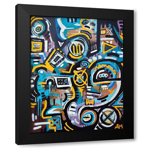 By Odins Beard Black Modern Wood Framed Art Print by Mcilwaine, Alloyius