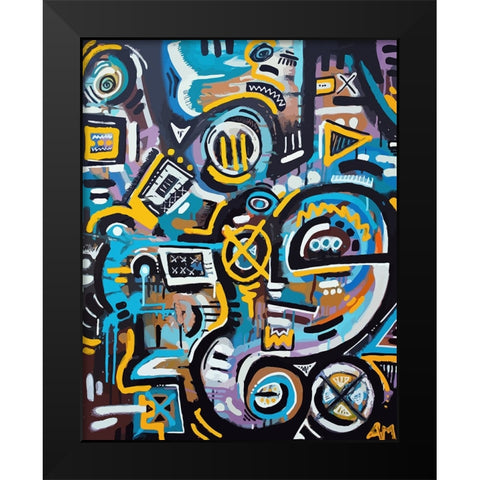By Odins Beard Black Modern Wood Framed Art Print by Mcilwaine, Alloyius