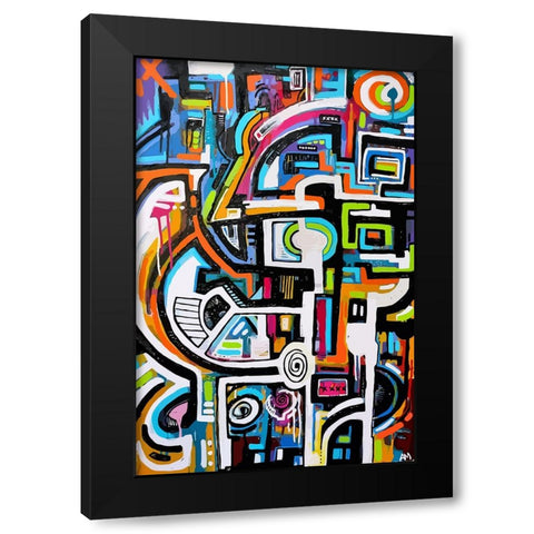 Light And Dark Work Black Modern Wood Framed Art Print by Mcilwaine, Alloyius