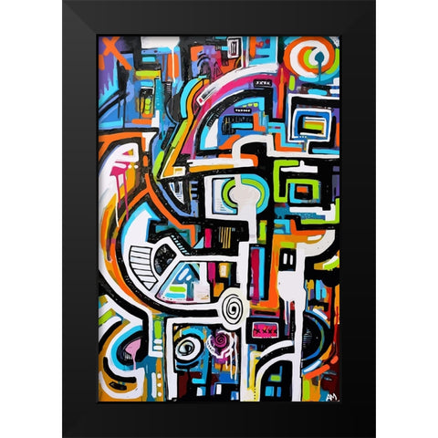 Light And Dark Work Black Modern Wood Framed Art Print by Mcilwaine, Alloyius
