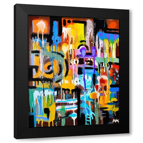 MouseChutes And TrapLadders Black Modern Wood Framed Art Print by Mcilwaine, Alloyius