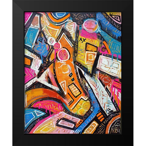 The Butterflies Effect Black Modern Wood Framed Art Print by Mcilwaine, Alloyius