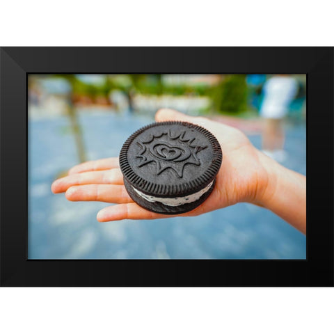 Biscuit Black Modern Wood Framed Art Print by Heine, Ben