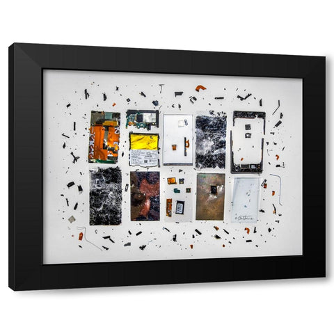 Broken Smartphone 1 Black Modern Wood Framed Art Print with Double Matting by Heine, Ben