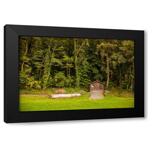 Dinant 1 Black Modern Wood Framed Art Print with Double Matting by Heine, Ben