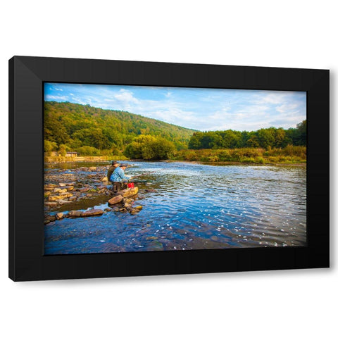 Dinant 3 Black Modern Wood Framed Art Print by Heine, Ben