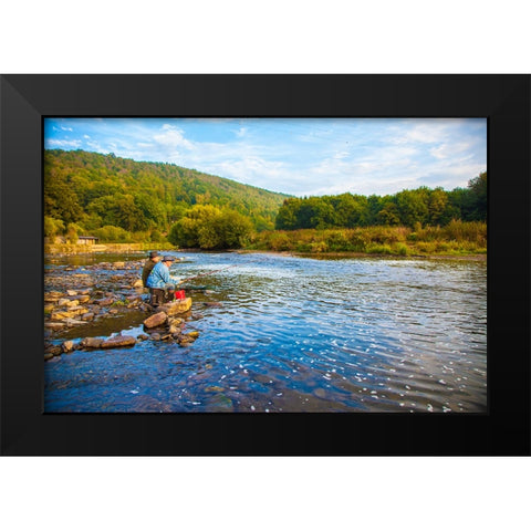 Dinant 3 Black Modern Wood Framed Art Print by Heine, Ben