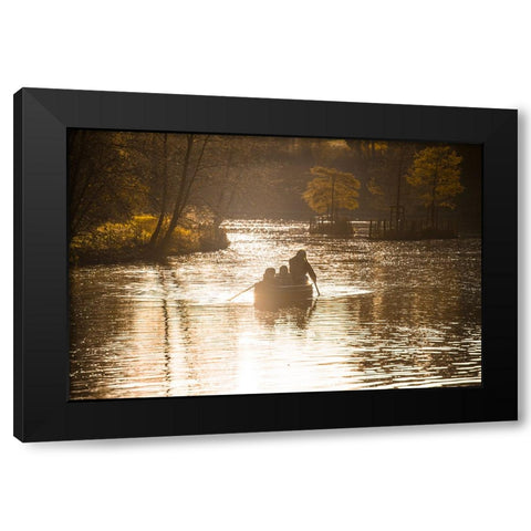 Dinant 6 Black Modern Wood Framed Art Print with Double Matting by Heine, Ben