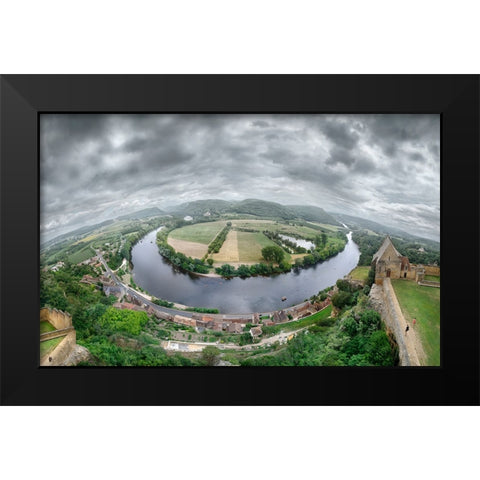Dordogne River Black Modern Wood Framed Art Print by Heine, Ben