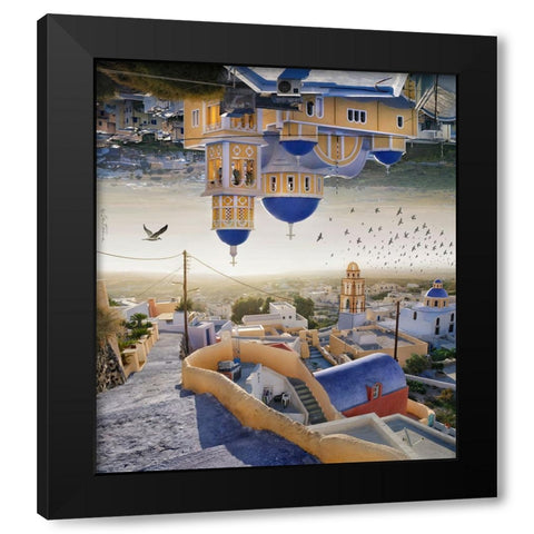 Double Landscape Black Modern Wood Framed Art Print by Heine, Ben