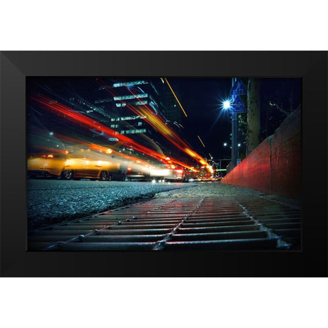 Gangnam Routine - South Korea Black Modern Wood Framed Art Print by Heine, Ben