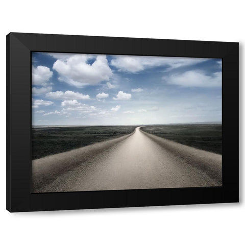 Goodbye Troubles Black Modern Wood Framed Art Print with Double Matting by Heine, Ben
