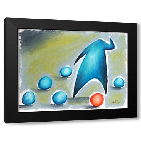 I lost My Mind Black Modern Wood Framed Art Print with Double Matting by Heine, Ben