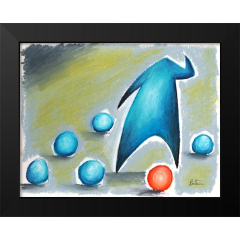 I lost My Mind Black Modern Wood Framed Art Print by Heine, Ben