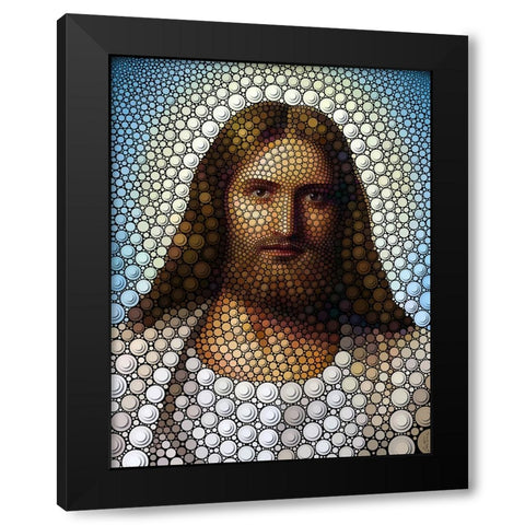 Jesus Christ Black Modern Wood Framed Art Print with Double Matting by Heine, Ben
