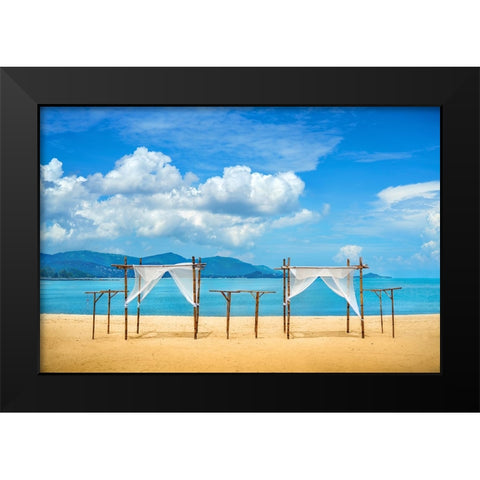 Just Breathe and Relax Thailand - 362 Black Modern Wood Framed Art Print by Heine, Ben