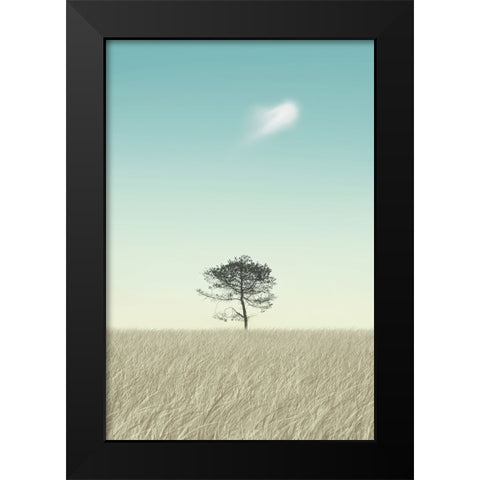 Lonely Black Modern Wood Framed Art Print by Heine, Ben