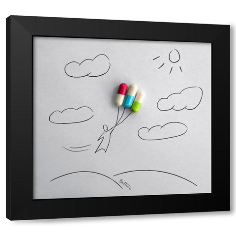 Medicines that save life Black Modern Wood Framed Art Print with Double Matting by Heine, Ben
