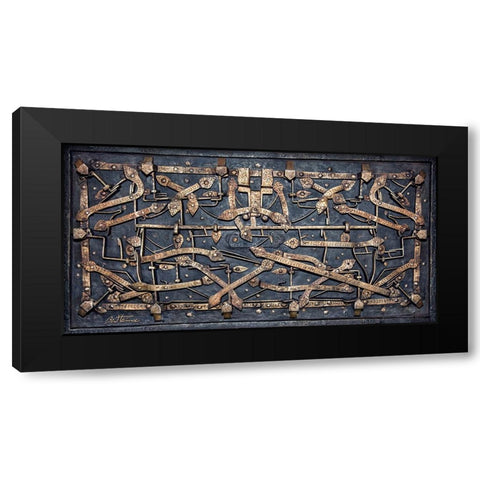 Medieval Box - Dinant Black Modern Wood Framed Art Print with Double Matting by Heine, Ben