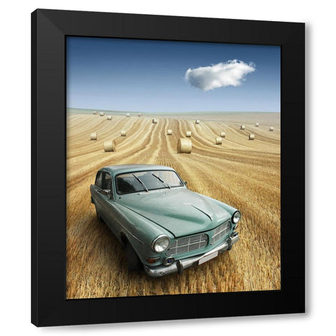 Nowhere to be Found Black Modern Wood Framed Art Print by Heine, Ben