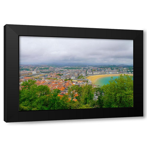 San Sebastian Black Modern Wood Framed Art Print by Heine, Ben